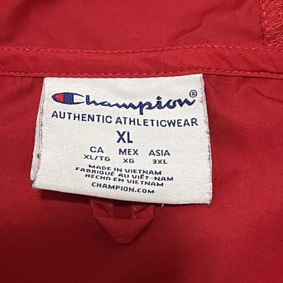 Pacific University Boxers Mens Jacket XL Red Anorak Windbreaker Oregon Champion - Picture 2 of 12